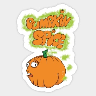 Funny Pumpkin Spice Latte Farts Sticker